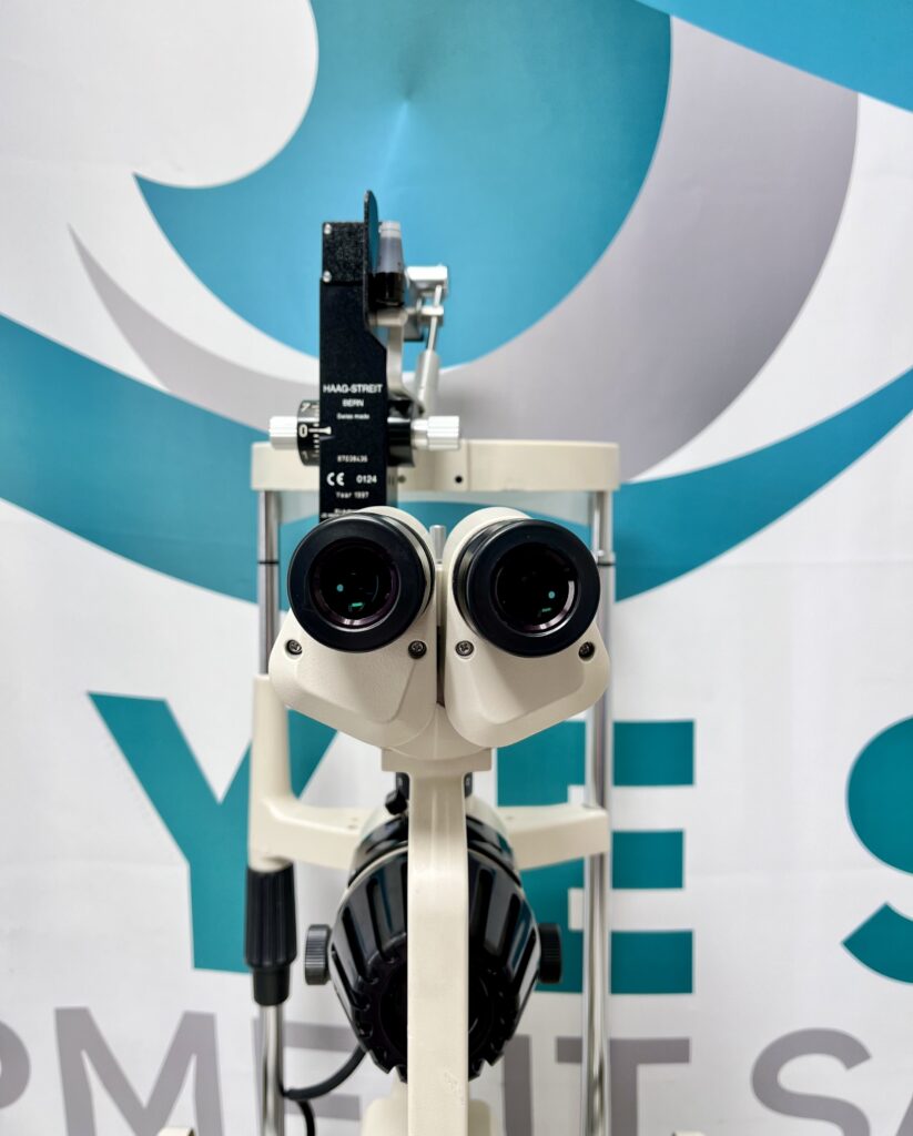 Topcon SL-2E Slit Lamp w/ Haag Streit 870 Tonometer, photo 2