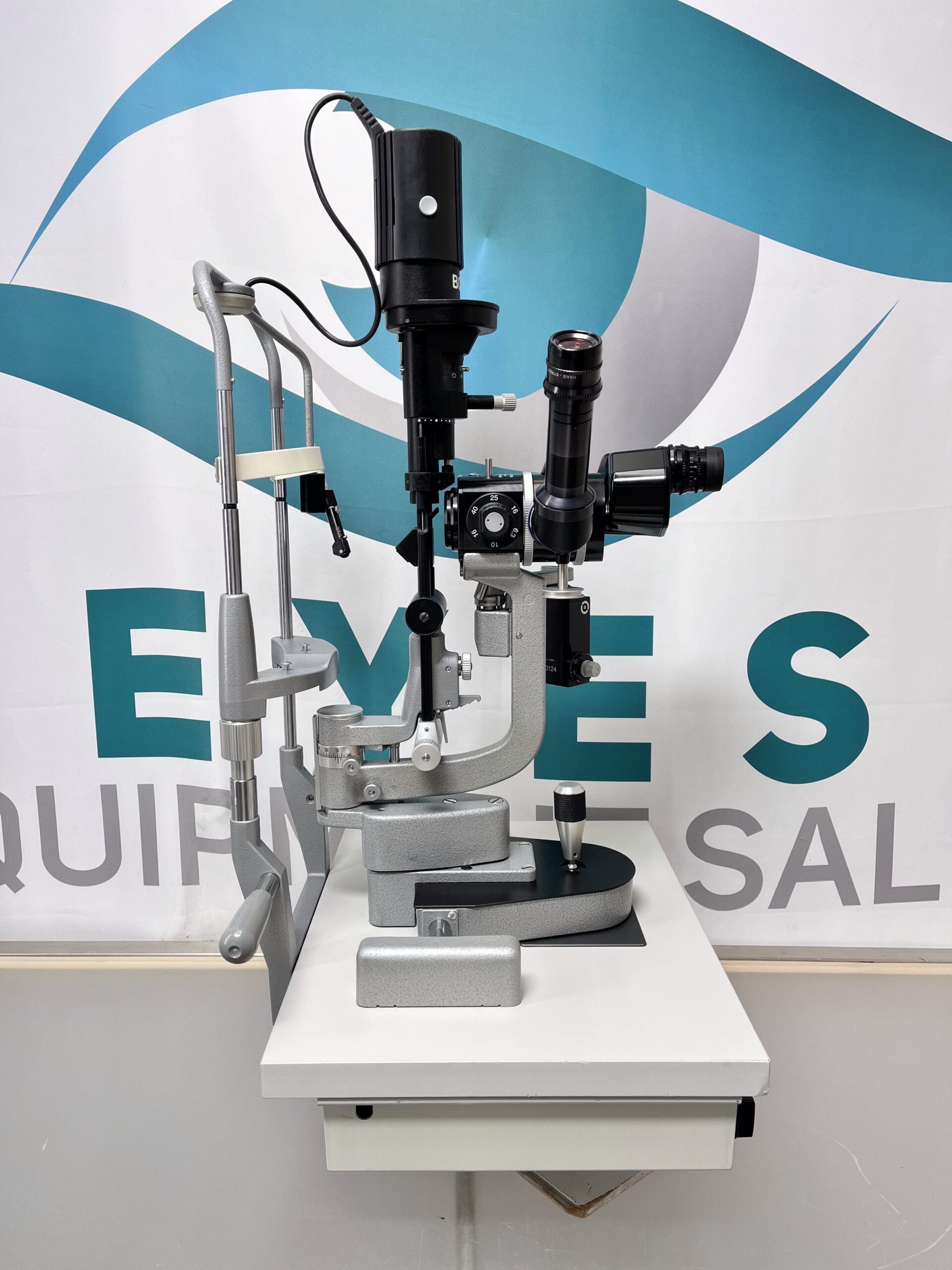 Haag Streit BQ 900 Slit Lamp w/ AT 900 Tonometer, Splitter with Observation Tube - Image 7